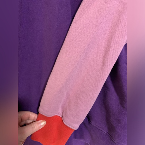 Teddy Fresh Mens hoodie size Large colorblock heavyweight - Picture 10 of 10